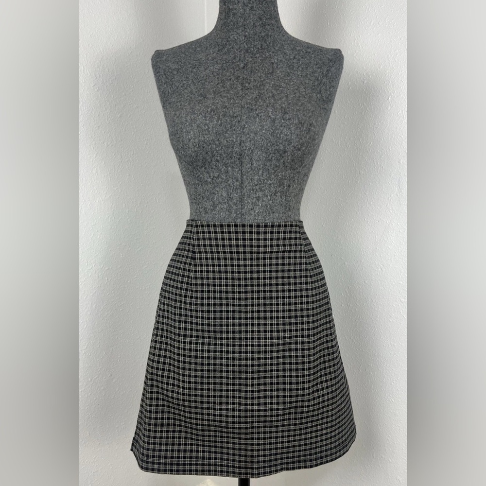 Vintage Studio 90s Gingham Plaid Pleated Skirt School Girl Size 12 Made in USA - Picture 10 of 11